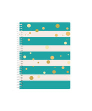 Mini rokovnik - Stripes Teal