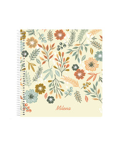 Mini sveska - Leaf beige