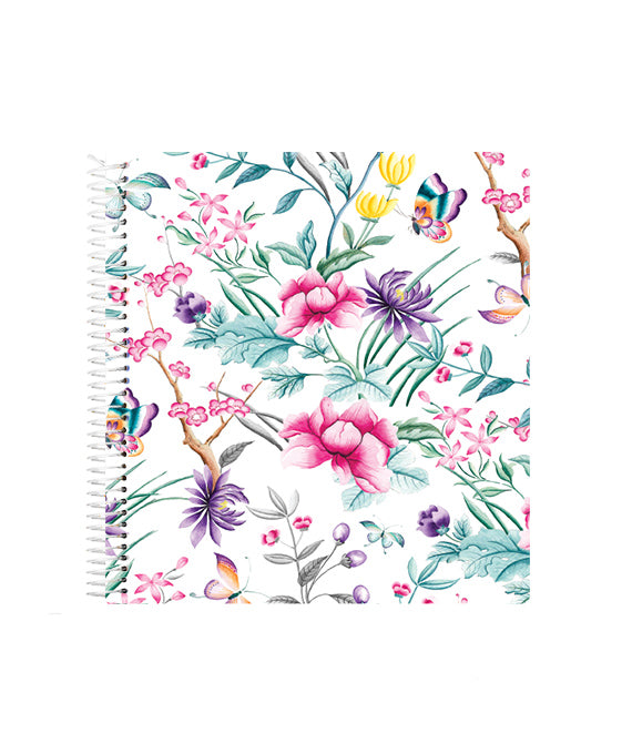 Mini sveska - Floral white