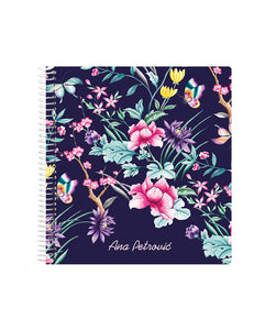 Mini sveska - Floral navy