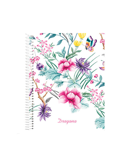 Mini rokovnik - Floral white – Moj rokovnik